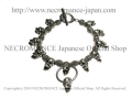 【ご予約受付中】【ネクロマンス NECROMANCE】 スクリーミングスカルブレスレット Screaming Skull Bracelet 叫び 悲鳴 骸骨