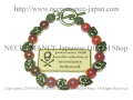 【ネクロマンス NECROMANCE】 アゲートオーラ スカルブレスレット Aｇate Ａｕｒａ Skull Bracelet 骸骨