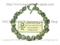 【ネクロマンス NECROMANCE】 ダルメシアンジャスパー スカルブレスレット Dalmatian Jasper Skull Bracelet 骸骨