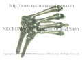 【ネクロマンス NECROMANCE】 スケルトン ボーンハンドブレスレット Skeleton Bone Hand Bracelet 骸骨 手