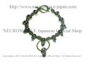 【生産停止前 ご予約受付中】【ネクロマンス NECROMANCE】 ブラススカルブレスレット Brass Skull Bracelet 叫び 悲鳴 真鍮 骸骨