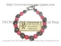 【ネクロマンス NECROMANCE】 サクラジェイド スカルブレスレット SAKURA Jade Skull Bracelet 桜翡翠 骸骨