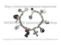 【ネクロマンス NECROMANCE】 マカブラチャームブレスレット Macabre Charm Bracelet クロス 十字架 蛇 スカル 骸骨 死の舞踏