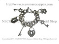 【ネクロマンス NECROMANCE】 ロック&キー チャームブレスレット Lock and Key Charm Bracelet 鍵 錠