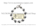 【ネクロマンス NECROMANCE】 フローズンクリスタル スカルブレスレット Frozen Crystal Skull Bracelet 氷結 水晶 骸骨