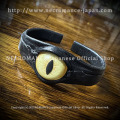 【数量限定 ご予約受付中】【ネクロマンス NECROMANCE】 ナローレザー義眼バングル Narrow Leather Eye Bangle ＜イエローキャット/Yellow Cat/黄猫目＞ 目玉 革