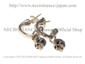 【ネクロマンス NECROMANCE】 スカルonボーンピアス Skull On Bone Pierce 骸骨 シルバー