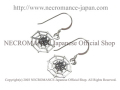 【ネクロマンス NECROMANCE】 シルバースパイダーウェブピアス Silver Spidr Web Pierce 蜘蛛の巣