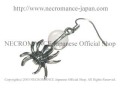 【ネクロマンス NECROMANCE】 クリスタル スパイダーピアス Crystal Spider Pierce 水晶 蜘蛛
