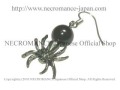 【ネクロマンス NECROMANCE】 オニキス スパイダーピアス Onyx Spider Pierce 蜘蛛