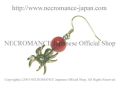 【ネクロマンス NECROMANCE】 レッドアゲート スパイダーピアス Red Agate Spider Pierce 赤めのう 蜘蛛