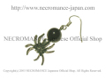 【ネクロマンス NECROMANCE】 ガーネット スパイダーピアス Garnet Spider Pierce 紅榴石 蜘蛛