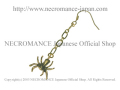 【ネクロマンス NECROMANCE】 ゴールドドロップスパイダーピアス Gold Drop Spider Pierce 蜘蛛