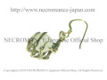 【ネクロマンス NECROMANCE】 クラッククリスタル ボーンハンドピアス Crack Crystal Bone Hand Pierce 爆発水晶 骸骨