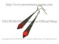 【ネクロマンス NECROMANCE】 ブラスドロップヴァンパイアティアーピアス Brass Drop Vampire Tear Pierce 吸血鬼 涙