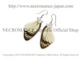 【ネクロマンス NECROMANCE】リアルバタフライウィングピアス Real Butterfly Wing Pierce ＜ベニモンシロチョウ 前翅＞ 蝶々 羽