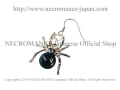 【ネクロマンス NECROMANCE】 ブラックスパイダーピアス Black Spider Pierce 蜘蛛