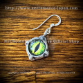 【ネクロマンス NECROMANCE】 シルバー義眼ピアス Silver Glass Eye Pierce ＜グリーン イエロー/Green Yellow/緑黄＞ 目玉 悪魔 ドラゴン Dragon 龍