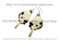 【ネクロマンス NECROMANCE】リアルバタフライウィングピアス Real Butterfly Wing Pierce ＜オスジロアゲハ 後翅＞ 蝶々 羽