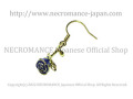 【ネクロマンス NECROMANCE】 エナメル ローズピアス Enamel Rose Pierce ＜ブルー/Blue/青＞ 青薔薇