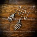 【ネクロマンス NECROMANCE】 シルバーボーンハンド アメリカン ピアス Silver Bone Hand American Pierce 骸骨 手