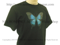 【ネクロマンス NECROMANCE】 ブルーマウンテン スワロウテイル Ｔシャツ Blue Mountain Swallowtail Butterfly T-Shirt 蝶々 バタフライ