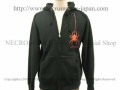 【ネクロマンス NECROMANCE】 ドロップスパイダー ジップアップパーカー Drop Spider hooded sweatshirt 蜘蛛
