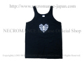 【ネクロマンス NECROMANCE】 ハートリブスケルトン タンクトップ Heart Rib Skeleton Tank Top ＜タイニー/Tiny＞ 骸骨 肋骨