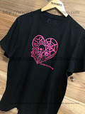 【チャリティー企画商品】【ネクロマンス NECROMANCE】 ラブポーション Ｔシャツ ＜黒/ピンク＞ Love Potion T-Shirt 骸骨 蝙蝠 目玉 蜘蛛 蜘蛛の巣 フラスコ 桃色