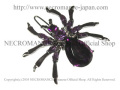 【ネクロマンス NECROMANCE】 スパイダーヘアークリップ Spider Hairclip ＜パープル/Purple/紫＞ 蜘蛛