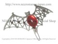 【ネクロマンス NECROMANCE】 バットヘアークリップ Bat Hairclip ＜レッド/Red/赤＞ 蝙蝠 コウモリ