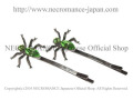 【ネクロマンス NECROMANCE】 スパイダーヘアーピン Spider Hair Pins ＜グリーン/Green/緑＞ 蜘蛛