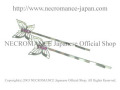 【ネクロマンス NECROMANCE】 フィリグリーバタフライヘアーピン Filagree Butterfly Hair Pins＜ピンク/Pink/桃色＞蝶々 ラインストーン