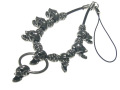 【ネクロマンス NECROMANCE】 スクリーミングスカルネックレスストラップ Screaming Skull Necklace charm strap 骸骨