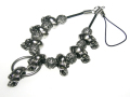 【ネクロマンス NECROMANCE】 ラージスカルネックレスストラップ Large Skull Necklace charm strap 骸骨