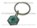 【ネクロマンス NECROMANCE】イーヴィルアイ ヘキサゴンキーリング Evil Eye Hexagon Keyring＜ブルー/Blue/青＞邪眼 魔除け 御守り 目玉