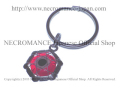 【ネクロマンス NECROMANCE】イーヴィルアイ ヘキサゴンキーリング Evil Eye Hexagon Keyring ＜レッド/Red/赤＞邪眼 魔除け 御守り 目玉