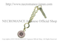 【ネクロマンス NECROMANCE】 ダブルチェーンアルビノ義眼イヤホンジャックピアス Albino Eye Earphone Jack 目玉