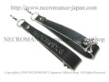 【ネクロマンス NECROMANCE】 レザースカルジッパープル Leather Skull Zipper Pull ＜シルバー/Silver/銀＞骸骨 革【※２つで１セット】