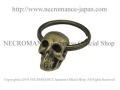 【ネクロマンス NECROMANCE】ブラスタイニースカルキーリング Brass Tiny Skull Keyring 骸骨 頭蓋骨