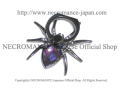 【ネクロマンス NECROMANCE】 スパイダー スマホリング ＜パープル/Purple/紫＞ Spider Phone Ring 蜘蛛