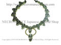 【生産停止前 ご予約受付中】【ネクロマンス NECROMANCE】 ブラススカルネックレス Brass Skull Necklace ＜Brass Hoop Skull＞ 骸骨
