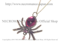 【ネクロマンス NECROMANCE】 ピンクスパイダーネックレス Pink Spider Necklace ＜ピンク/Pink/桃色＞ 蜘蛛