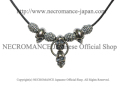 【ご予約受付中】【ネクロマンス NECROMANCE】 ＮＥＷスカルネックレス (ショート) Skull Necklace ＜New Skull＞ 骸骨