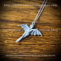 【ネクロマンス NECROMANCE】 シルバーバットフェアリーネックレス Silver Bat Fairy Necklace 蝙蝠 コウモリ 妖精