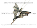 【ネクロマンス NECROMANCE】 シルバーウィングヴァンパイアバットネックレス Silver Wing Vampire Bat Necklace コウモリ 蝙蝠 吸血鬼