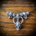 【ネクロマンス NECROMANCE】 ラージスカルネックレス (ショート) Skull Necklace ＜Large Skull＞ 骸骨