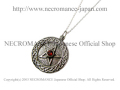 【ネクロマンス NECROMANCE】 シルバーガーネットペンタグラムネックレス Silver Garnet Pentagram Necklace 五芒星 紅榴石 悪魔