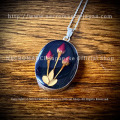 【ネクロマンス NECROMANCE】 トリプルミニローズネックレス Triple Mini Rose Necklace ＜ブラック/Black/黒＞ 薔薇