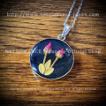 【ネクロマンス NECROMANCE】 ダブルミニローズネックレス Double Mini Rose Necklace ＜ブラック/Black/黒＞ 薔薇 バラ